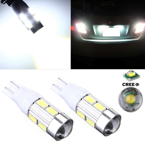 2Pcs Big Promotion T12 W16W 921 5630 SMD 8 Led  High Power White Projector Len Car Auto Tail Brake Parking Lights Lamp Bulb ► Photo 1/5