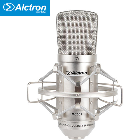 Original Alctron MC001 condenser microphone pro recording studio microphone With shock mount and carry case ► Photo 1/5
