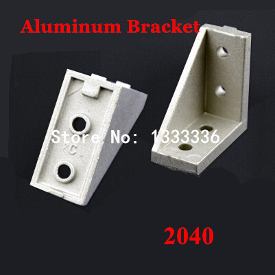 10pcs 2040(18*38) Corner Fitting Angle L Bracket Connector Industrial Aluminum Extrusion Profile 90 Degree Brackets ► Photo 1/1
