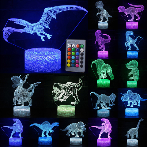 Dragon Series Night Light 3D LED Night Lamps Remote/ Touch Control For Kids Christmas Gift Home Decoration USB Powered D30 ► Photo 1/6