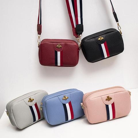Female Casual Rectangle Shape Mini Portable Single-shoulder Bag PU Leather Phone Coin Bag new trend Handbag Crossbody Bag ► Photo 1/6