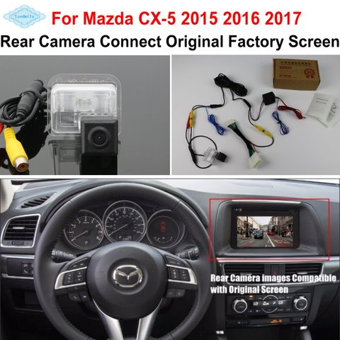 Lyudmila FOR Mazda CX-5 CX 5 CX5 2015 2016 2017 RCA & Original Screen Compatible / Car Rear View Camera / HD Reverse Camera Sets ► Photo 1/4