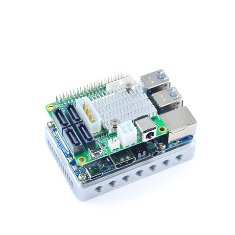 NanoPi M4 4x SATA HAT Support 6Gbps/3Gbps/1.5Gbps Integrated power connector ► Photo 1/4