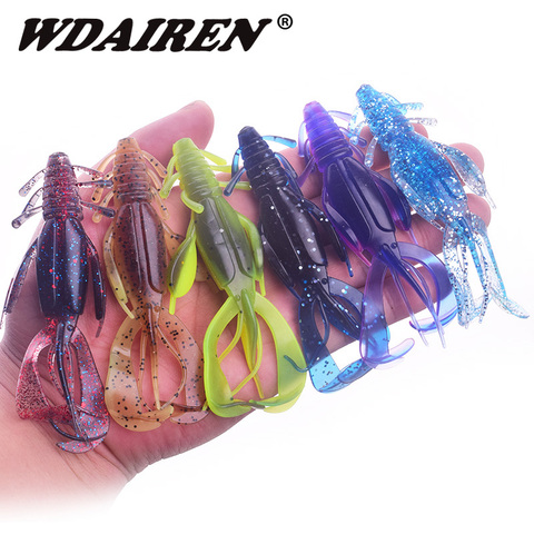 2PCS Silicone Fishing Lures 100mm 10.5g Soft Lure Pesca Artificial salt odor Bait Crazy Flapper Carp Wobblers For Fishing Tackle ► Photo 1/6