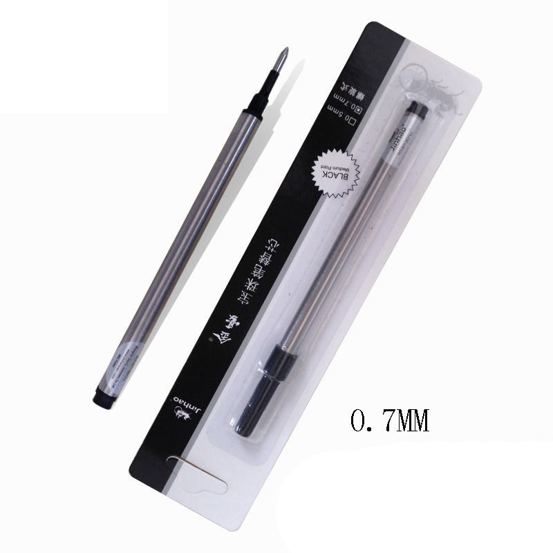 Black Color 10 PCS Jinhao Rollerball Pen Ink Refills Screw Type 0.7 mm 
