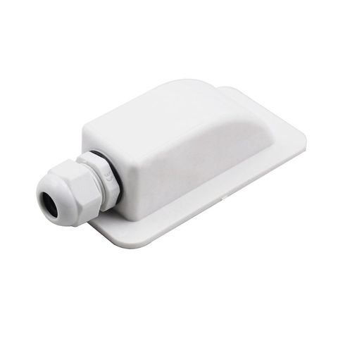 2022 New ABS Solar RV Yacht Stand Roof Duct Cable Entry Round Junction Box White ► Photo 1/6