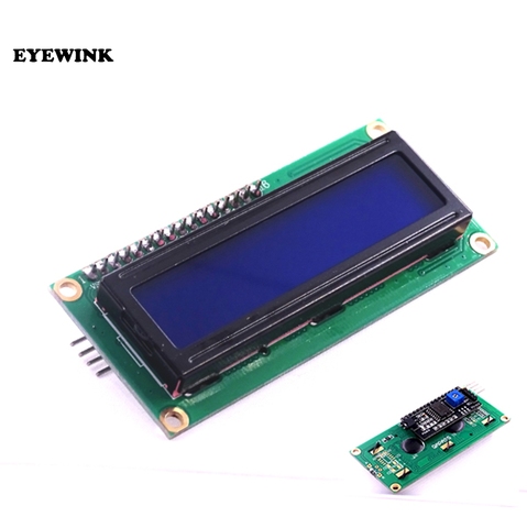 1PCS LCD1602+I2C LCD 1602 module Blue screen IIC/I2C for LCD1602 Adapter plate ► Photo 1/3