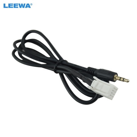 LEEWA 3.5mm Jack Car Radio Mp3 Audio Aux Cable To 8-Pin Adapter For Nissan INFINITI/Sylphy/Tiida/Qashqai/Geniss #CA1739 ► Photo 1/6