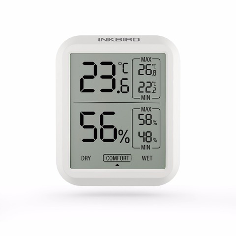 Inkbird ITH-20 Digital Electronic Thermometer Hygrometer Multiple Uses for Temperature Humidity Meter Alarm Weather Air Quality ► Photo 1/1