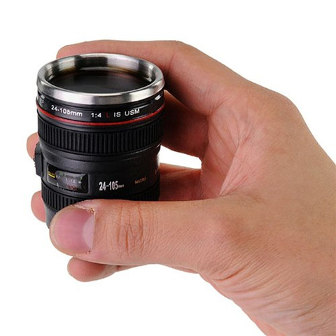 50ml Camera Lens Cups Mugs ABS+Stainless Steel Emulation Camera Thermos Cup Water Bottle Whisky Wine Cups For Outdoor Camping ► Photo 1/6