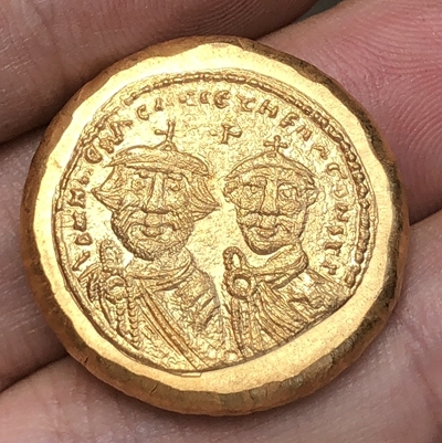 Byzantium Empire Solidus 626-629 copy coins 21MM ► Photo 1/2