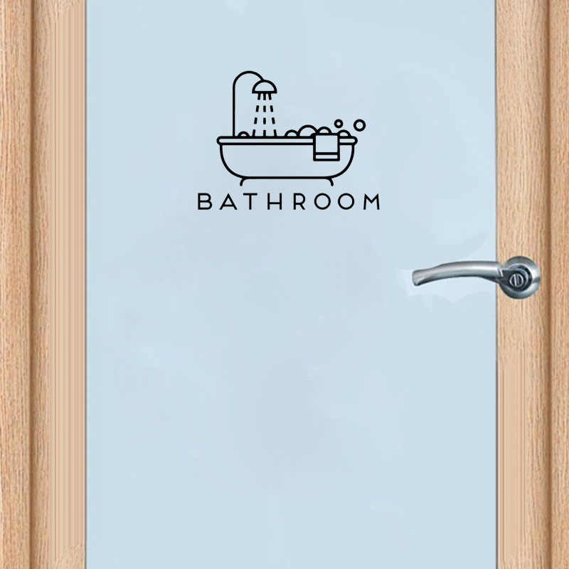 YOJA 25*19CM Funny BATHROOM Toilet Door Decoration Decal Graphical And Wall  Stickers A40500 - Price history & Review | AliExpress Seller - YOJA 3 Store  
