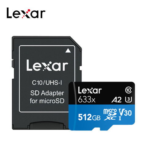 Lexar A2 512G TF Card Class10 UHS-I U3 Micro SD Card 32G 64g 128G 256g MicroSD Mobile Phone Motion Camera High Speed Memory Card ► Photo 1/6