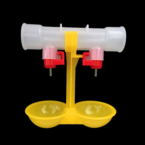 25 pcs Chicken double nipple 25mm Hanging cups Chicken waterer Ball nipple drinkers 360 drinking Durable Farm Feeding Tools ► Photo 1/6