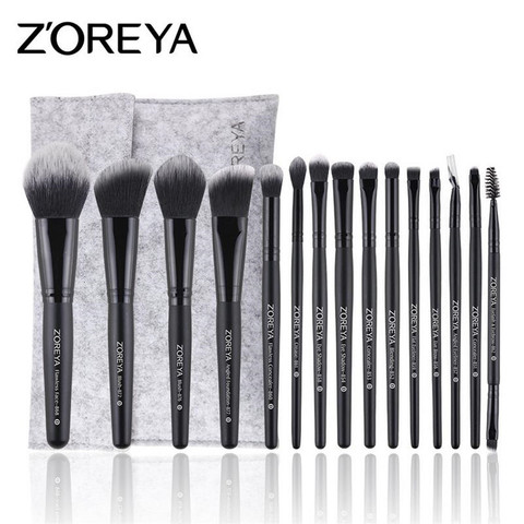 ZOREYA 3/7/9/15pcs Professional Makeup Brush Set With Bag Powder Eyeshadow Brush Brochas Maquillaje Cosmetics Tool 20#703 ► Photo 1/6