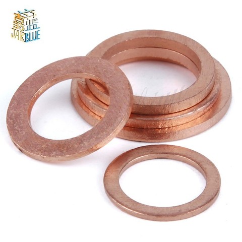 20PCS/Pack Copper Washer Solid Gasket Sump Plug Oil Seal Fittings 10*14*1MM Tool Parts Accessories Drop Shipping ► Photo 1/4