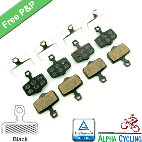 Bicycle Disc brake pads for Avid Elixir AVID Elixir E1/3/5/7/ER/CR sram xo xx Brake, 4 Pairs/ORD, Black RESIN ► Photo 1/6