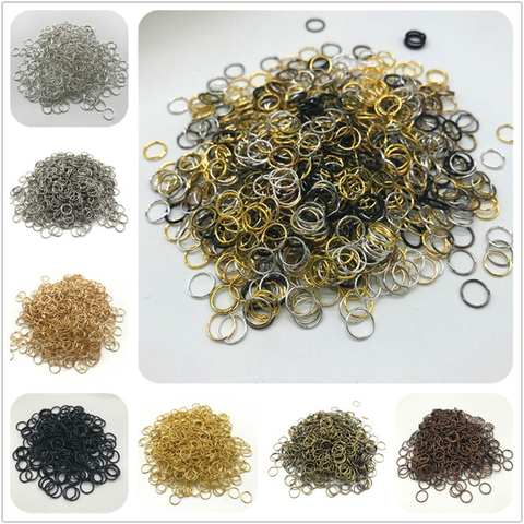 4mm 6mm 8mm 10mm Metal Open Jump Rings Split Rings Connectors For Diy Jewelry Making ► Photo 1/6