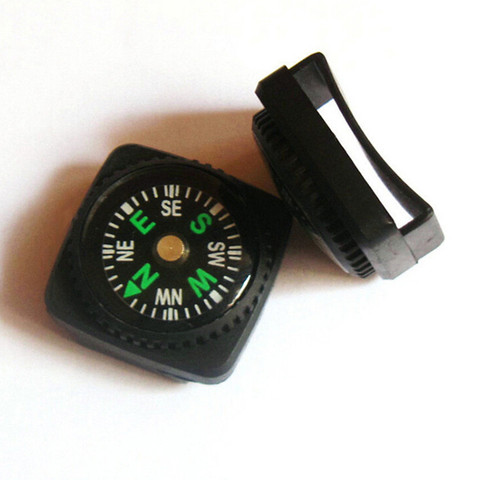 1 PCS Belt Buckle Mini Compass for   Bracelet Camping Hiking Emergency Survival Navigation Travel Kits ► Photo 1/4