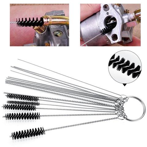 Cleaner Set Carburetor Carbon Dirt Jet Remove Cleaning Needles Brushes Tools Cleaning tools for automobile and motorcycle tubing ► Photo 1/6