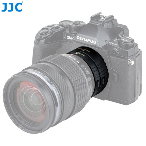 JJC AET-M43S(II)  10mm/16mm Automatic Extension Tube For Olympus/Panasonic M4/3 Mount With Camera Body Cap/Rear Lens Cap ► Photo 1/1