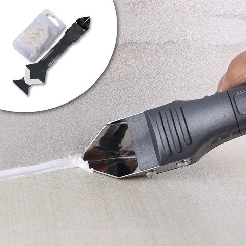 3 in 1 Multifunctional Silicone Remover Caulk Finisher Sealant Smooth Scraper Grout Kit Tools ► Photo 1/6