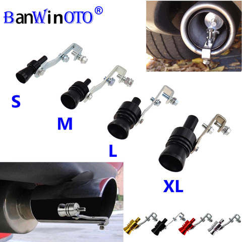 Car Turbo Whistle Muffler Exhaust Pipe Auto Blow-off Valve Simulator Universal for All Cars Car Styling Tunning S/M/L/XL ► Photo 1/6
