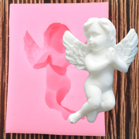 3D Angel Baby Silicone Mold Baby Birthday Party Cake Decorating Tools Cupcake Topper Fondant Baking Chocolate Candy Molds ► Photo 1/6