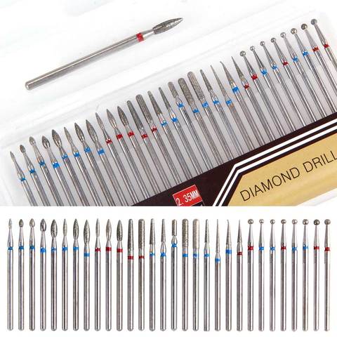 30pcs Steel 30 Type Milling Diamond Cutters for Manicure Machine Apparatus Electric Nail Files Carbide Polisher Cutter Nail Tool ► Photo 1/6
