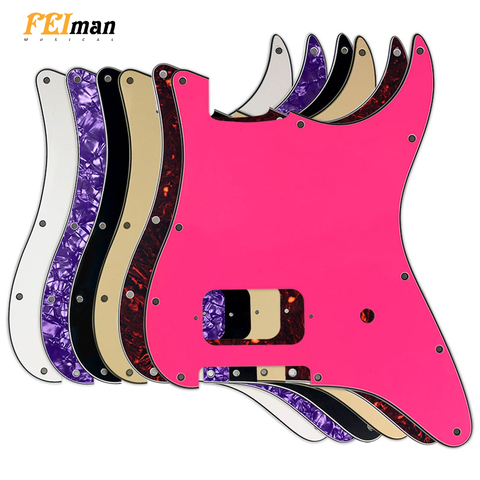 Pleroo Guitar 11 Screw Holes pickguards suit for fender Tom Delonge Stratocaster Guitar US spec Strat With bridge Humbucker ► Photo 1/6