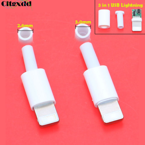 cltgxdd 4pcs For iphone dock USB plug with chip board male connector welding 2.6 / 3.0 mm Data OTG line interface DIY data cable ► Photo 1/6