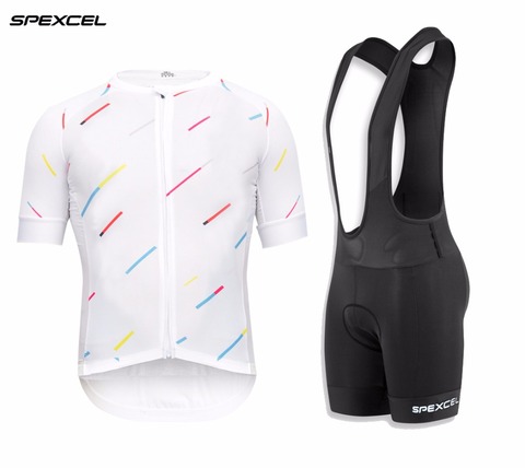 SPEXCEL 2017 high quality Cycling jersey And Bib shorts lightweight cycling jerseys 4D gel pad bib shorts summer bicycle kit ► Photo 1/6