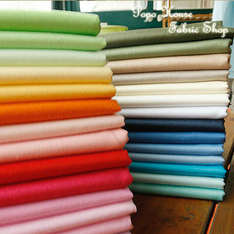 160cm X 50cm Solid Color 43 Colors Cotton Fabric,DIY Handmade Cloth for Patchwork Doll Cloth Home Craft Textiles ► Photo 1/6