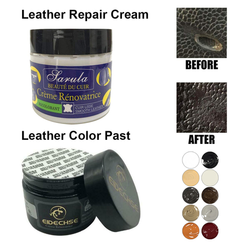 Car Leather Seat Renovation Paste Color Paste and Repair Cream to Faded Scratched Leather All-Purpose Leather Repair Tool ► Photo 1/6