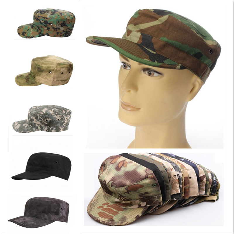 Men Camouflage Baseball Cap Army Sun Hat Hunting Fishing Military Tactic Cap~ 