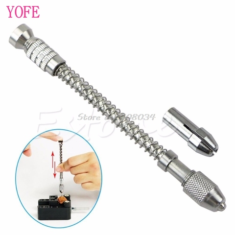 New Mini Pin Vise Wood Spiral Hand Push Drill Chuck Micro Twist Bit Jewelry Tool S08 Wholesale&DropShip ► Photo 1/3