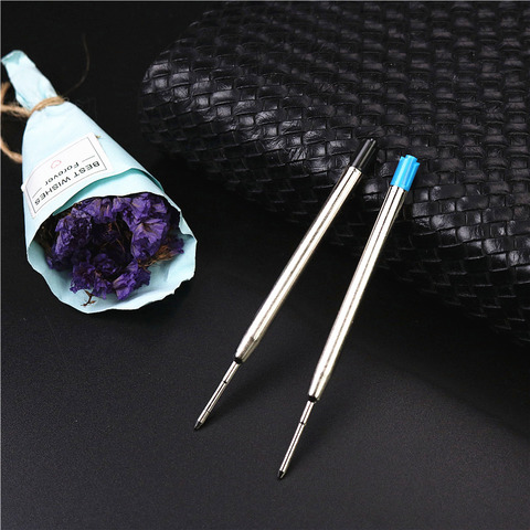 5PCS or 1PCS metal roller pen refills 0.7mm black and blue good quality ballpoint pen refill ► Photo 1/6