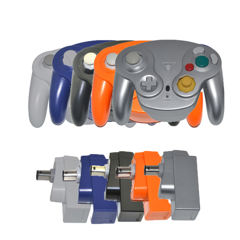 2.4GHz Wireless Bluetooth Gamepad Controller Gamepad joystick with receiver for N-G-C for GameCube for wii ► Photo 1/6
