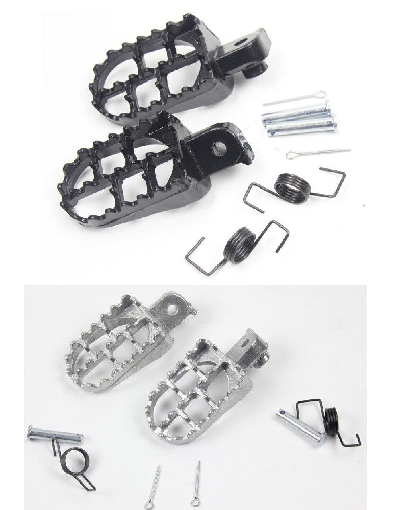 Pit Dirt Bike Aluminum Foot Pegs Footpegs For Yamaha TW200 PW50 PW80 Honda XR50R 
