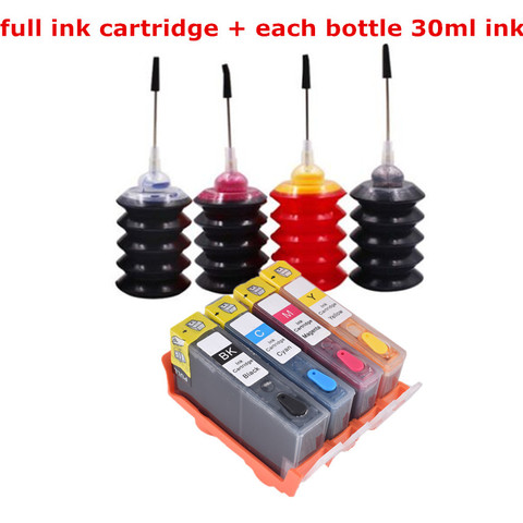 Cartridge for printer hp 178 178XL Refillable ink Cartridge for HP 5510 5515 6510 7510 B109a B109n B110a printer ► Photo 1/6
