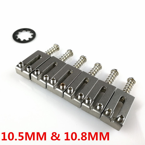 New Stainless Steel high mass Bridge Saddles 10.5MM 10.8MM For Stratocaster Electric guitar tremolo bridges ► Photo 1/6