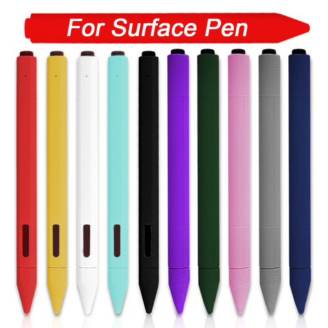 1PC Soft Silicone Stylus Protective Case Tablet Touch Pen Tip Full Protective Cover Sleeve Wrap Holder Bag For Surface Touch Pen ► Photo 1/6