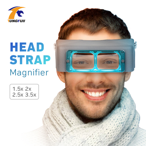 Helmet Magnifier Loupe Led Light - Headband Led Magnifier Glass Reading  Repair - Aliexpress