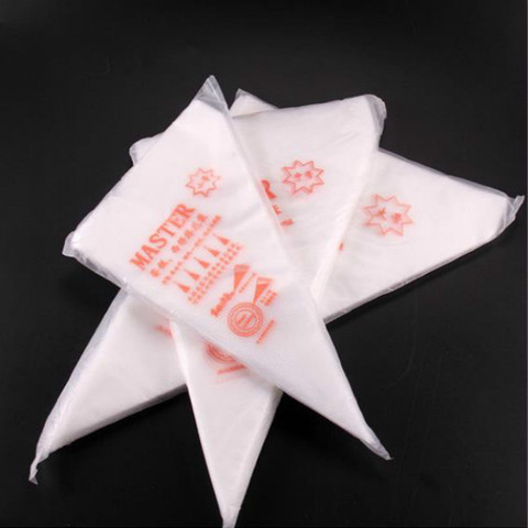 Three Size 100 PCS  Disposable Piping Bag Icing Fondant Cake Cream Decorating Tip Tool Kitchen Accessories ► Photo 1/6