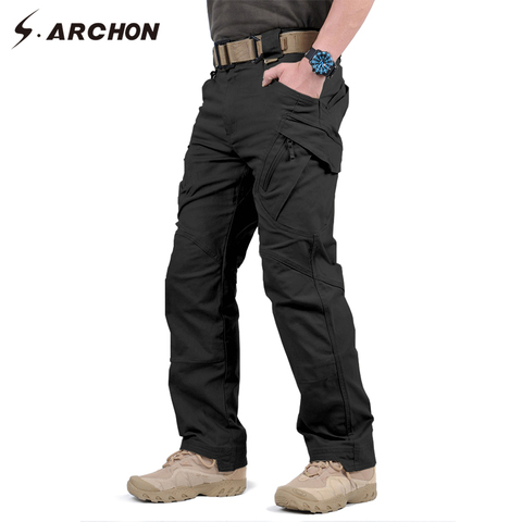 IX9 97% Cotton Men Military Tactical Cargo Pants Men SWAT Combat