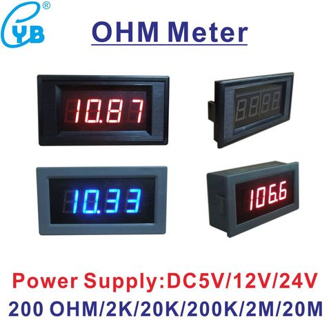 YB5135R LED Digital OHM Meter Tester Resistance Meter Resistor 200 OHM 2K 20K 200K 2M Impedance Meter Ohmmeter Ohmmetro Reader ► Photo 1/6