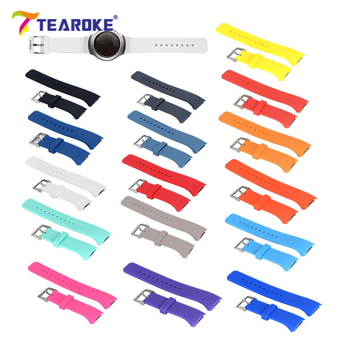 16 Colors Silicone Watchband for Samsung Galaxy Gear S2 R720 R730 Replacement Bracelet Band Strap for SM-R720 Smart Watch ► Photo 1/6