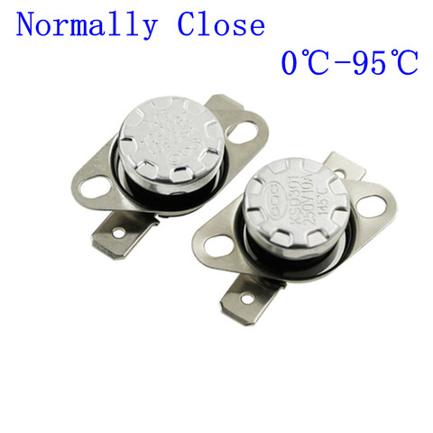KSD301 250V 10A Normally Closed NC Thermostat Temperature Thermal Control Switch DegC 0-95Celsius Degree ► Photo 1/1