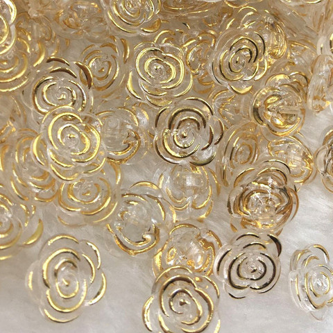 50/100pcs Rose Pattern Clothes DIY Resin Buttons Sewing Scrapbooking PT134 ► Photo 1/1