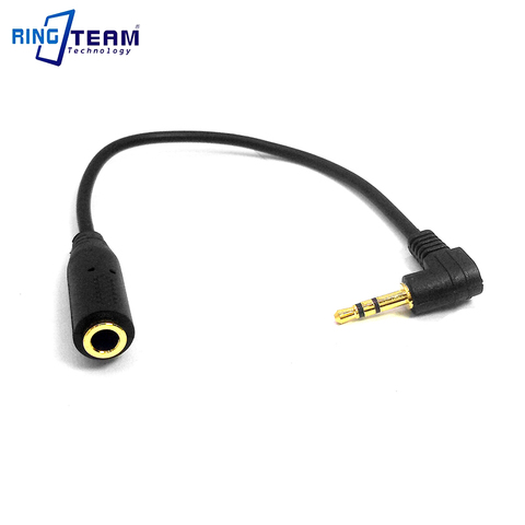 2.5mm Male (3 poles) to 3.5mm Female Golden Jack Audio Stereo Headphone Earphone Converter Adapter Cable 15CM ► Photo 1/6